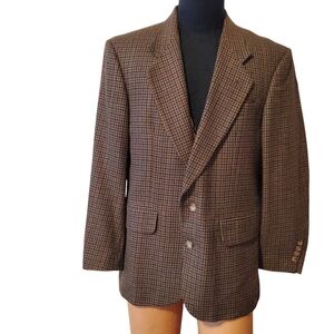 Vintage Oscar De La Renta Men's brown blazer large